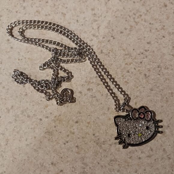 Silver Hello Kitty Necklace & Bracelet Set - Picture 6 of 8